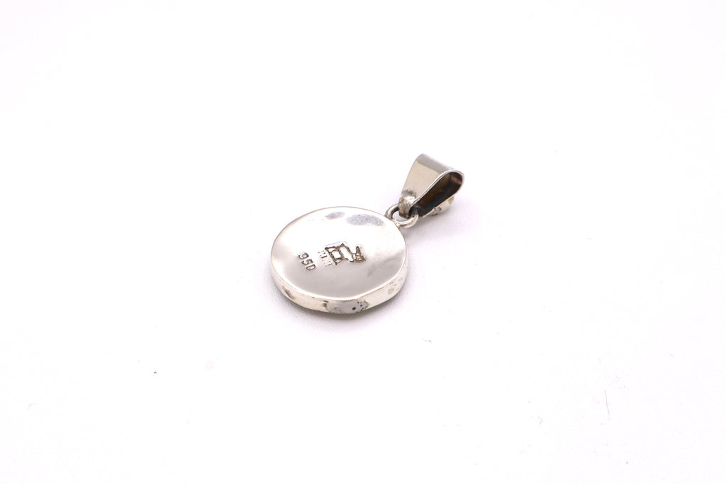 Killa Moon Silver Inlay Pendant