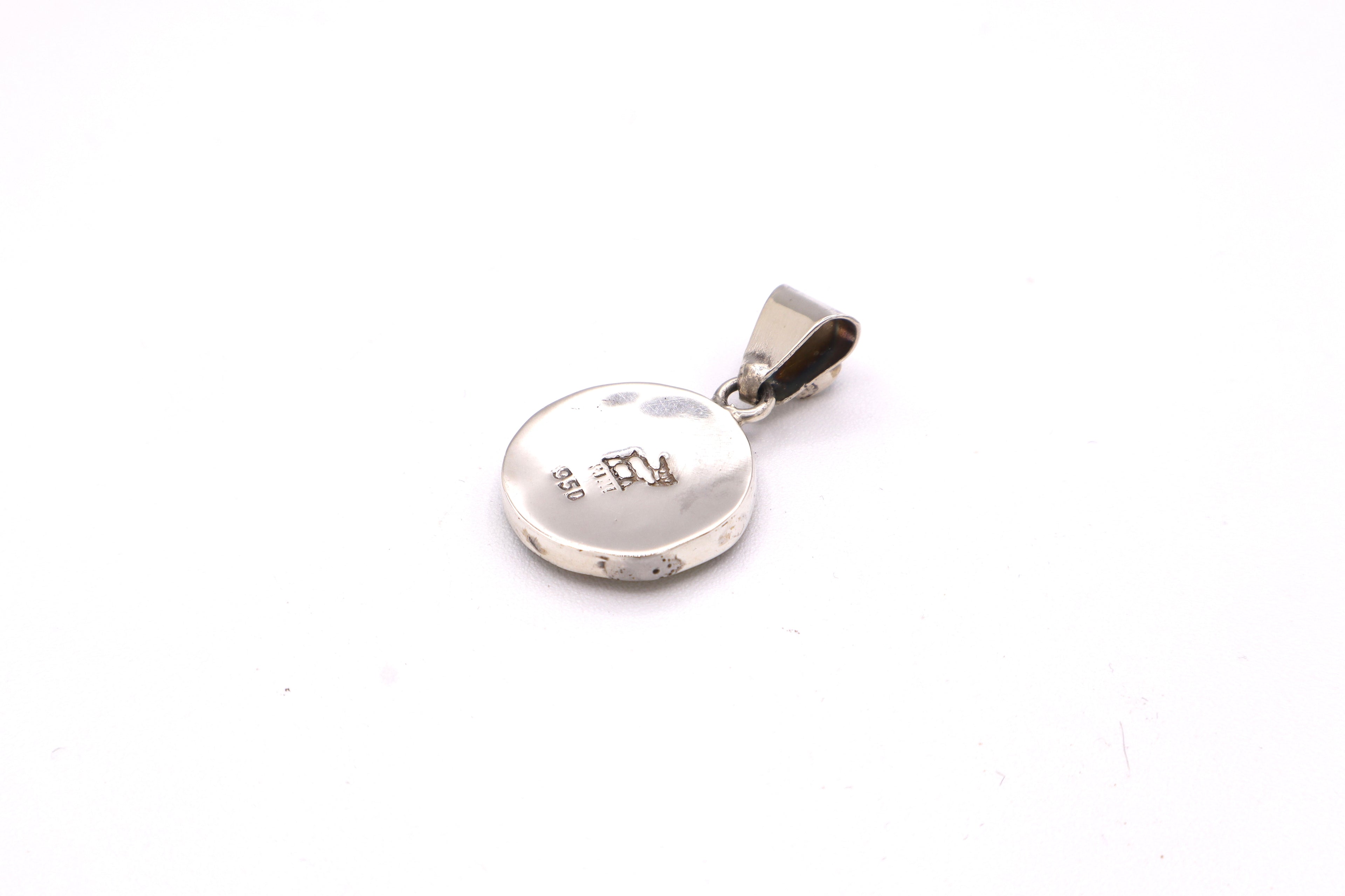 Killa Moon Silver Inlay Pendant
