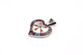 Heart Silver Inlay Pendant