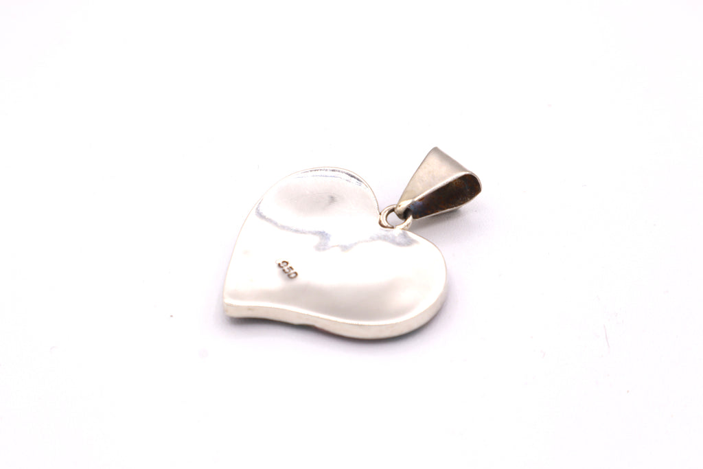Heart Silver Inlay Pendant