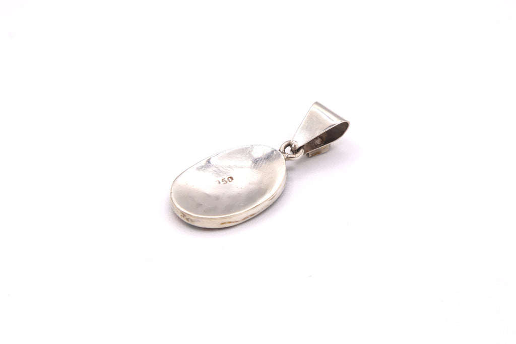 Apu Mountain Silver Inlay Pendant