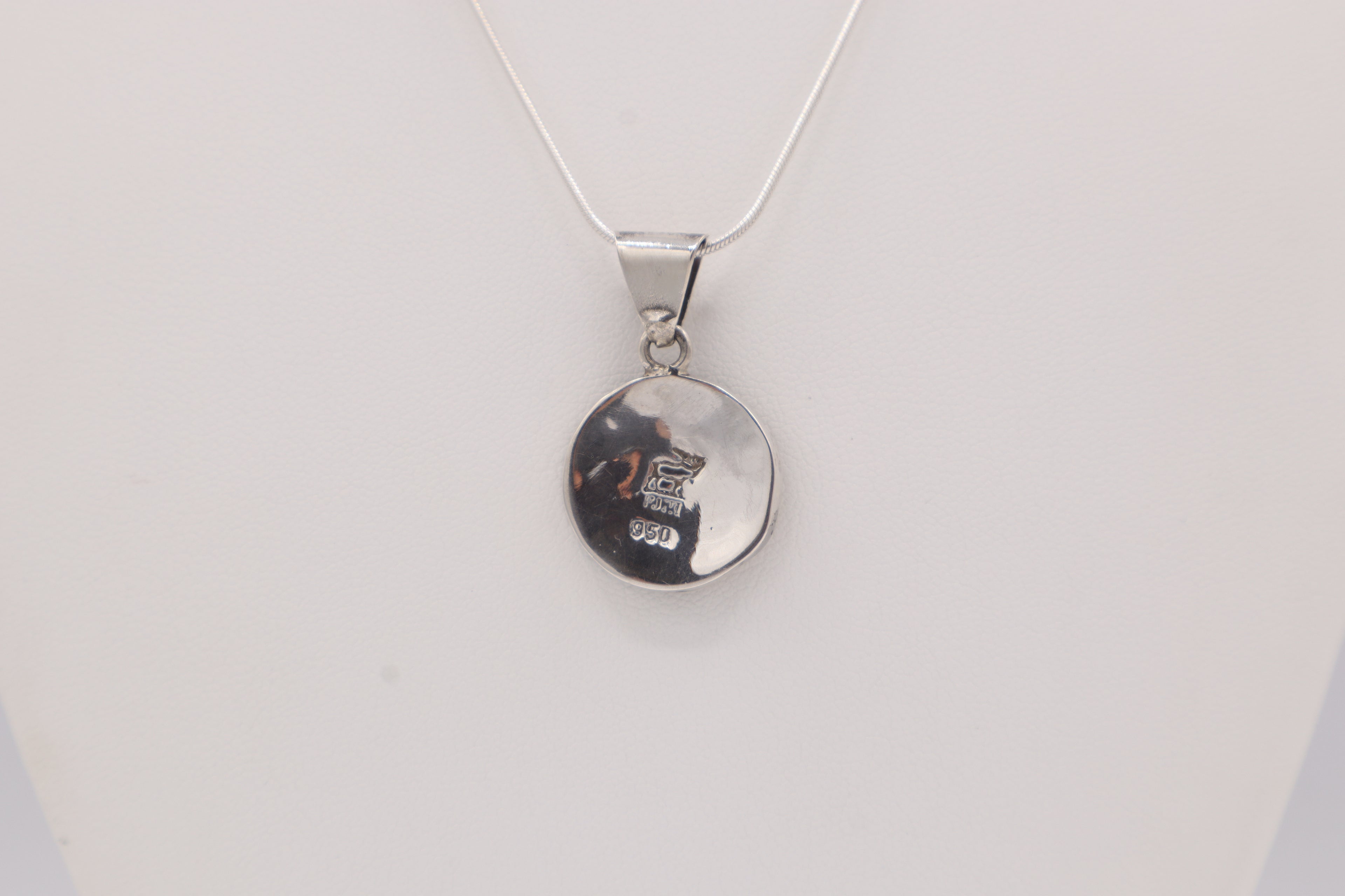Killa Moon Silver Inlay Pendant