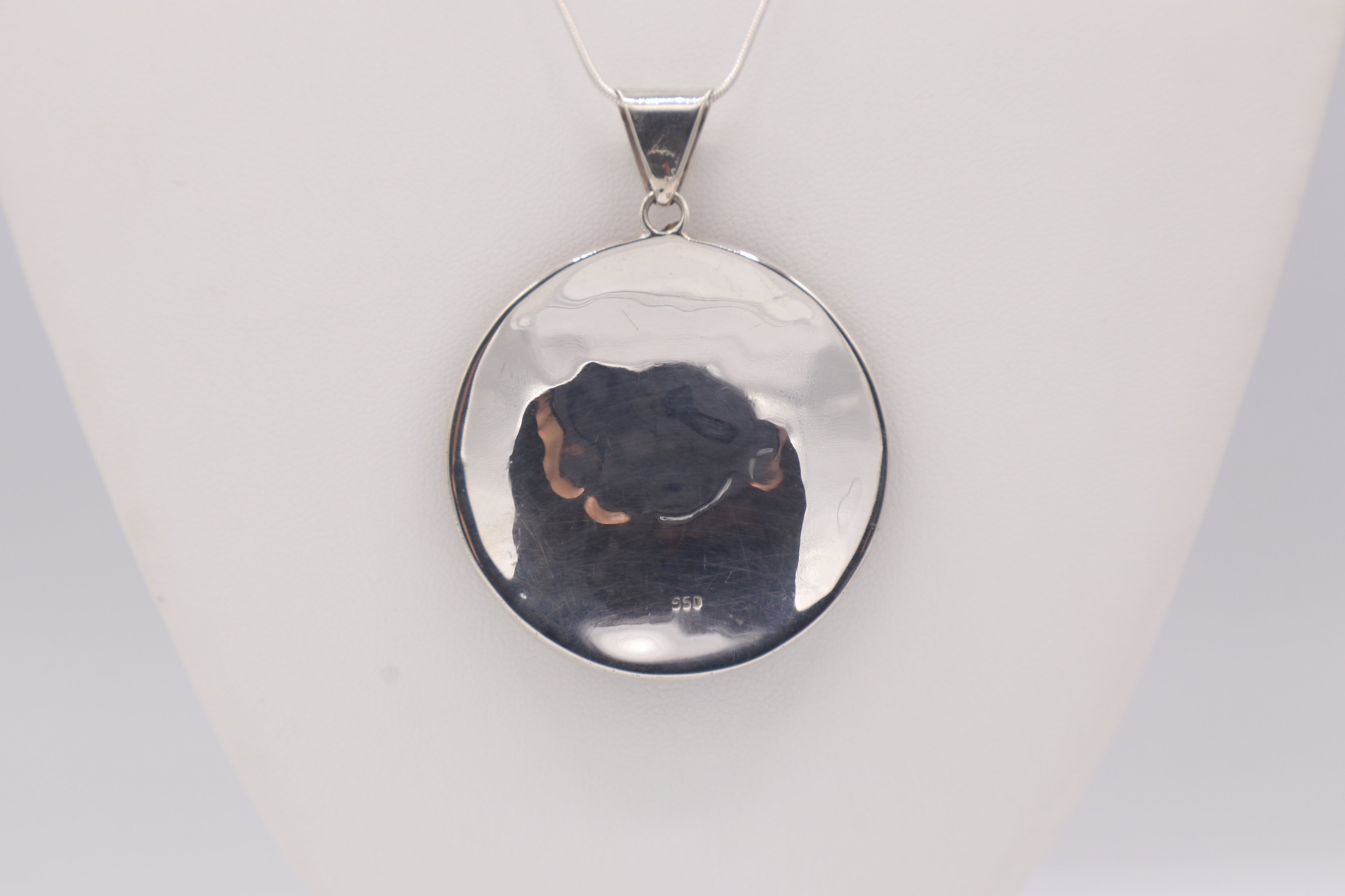 Chakana Mosaic Silver Inlay Pendant