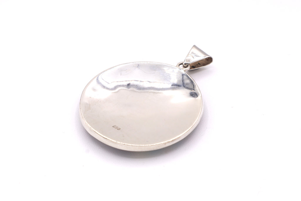 Chakana Mosaic Silver Inlay Pendant
