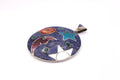 Moon, Sun & Stars Silver Inlay Pendant