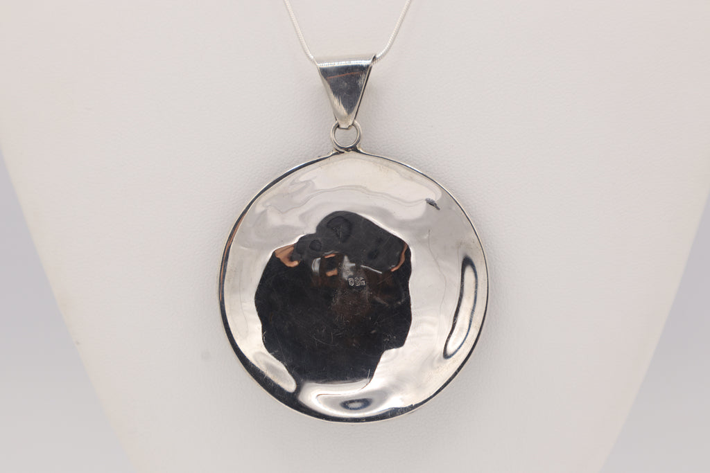 Butterfly Silver Inlay Pendant